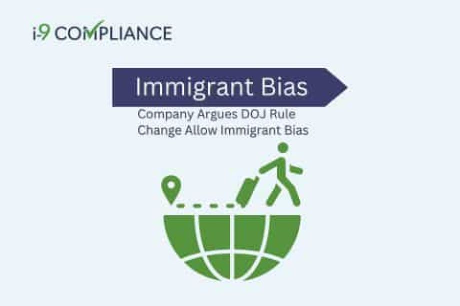 Company Argues DOJ Rule Change Allow Immigrant Bias