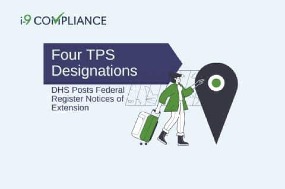 DHS Posts Federal Register Notices Extending Four TPS Designations