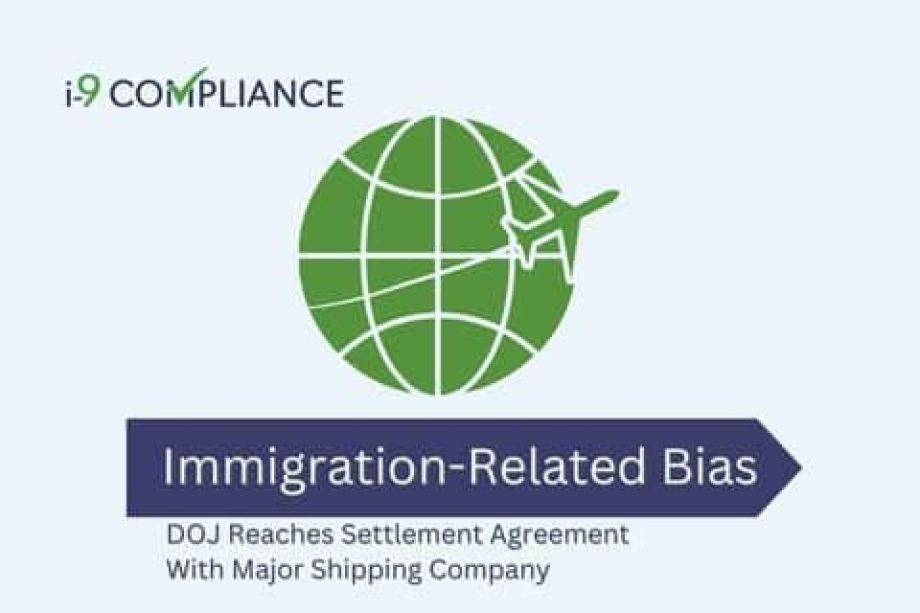 DOJ Reaches Settlement Agreement With Major Shipping Company Over Immigration-Related Bias