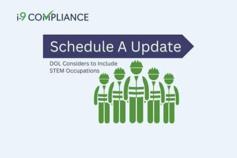 DOL Considers Schedule A Update to Include STEM Occupations