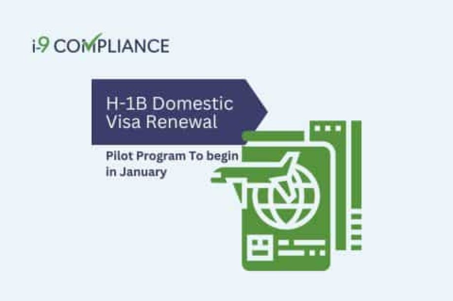 H-1B Domestic Visa Renewal Pilot Program To begin in January