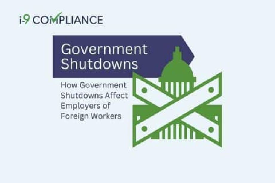How Government Shutdowns Affect Employers of Foreign Workers