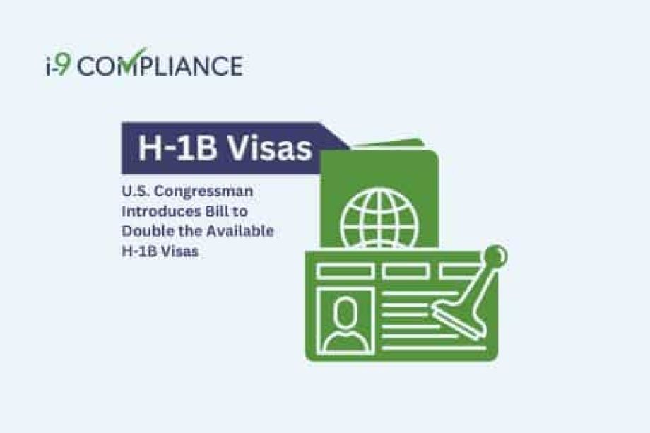U.S. Congressman Introduces Bill to Double the Available H-1B Visas