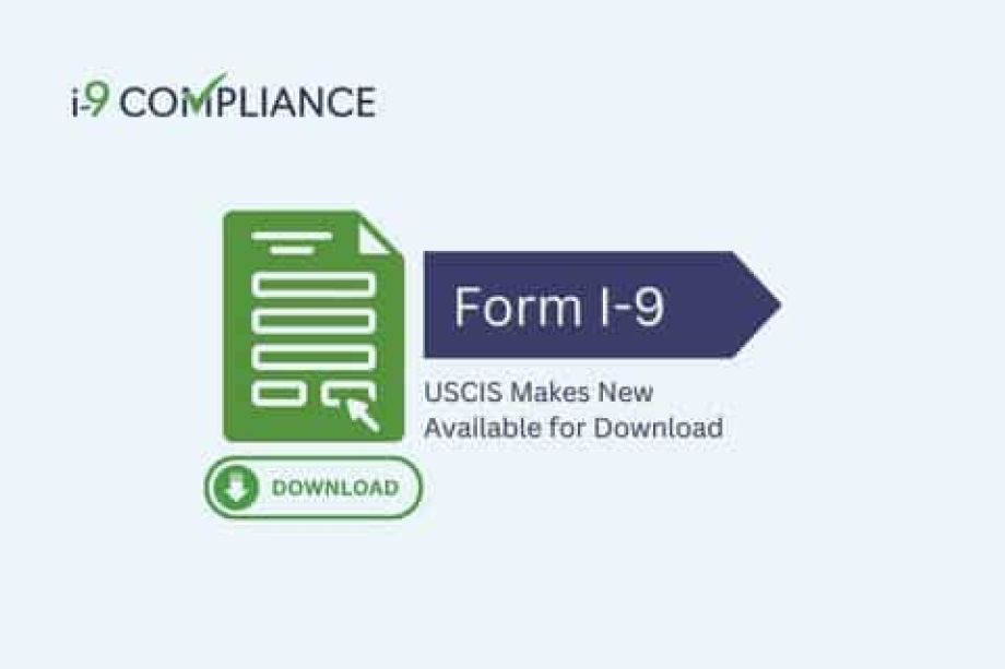 USCIS Makes New Form I-9 Available for Download