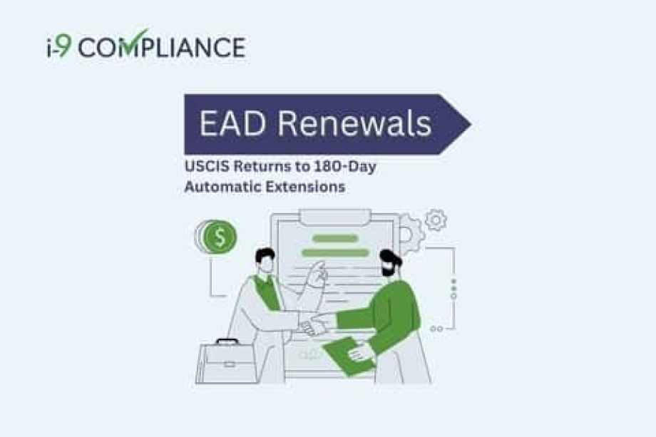USCIS Returns to 180-Day Automatic Extensions for EAD Renewals