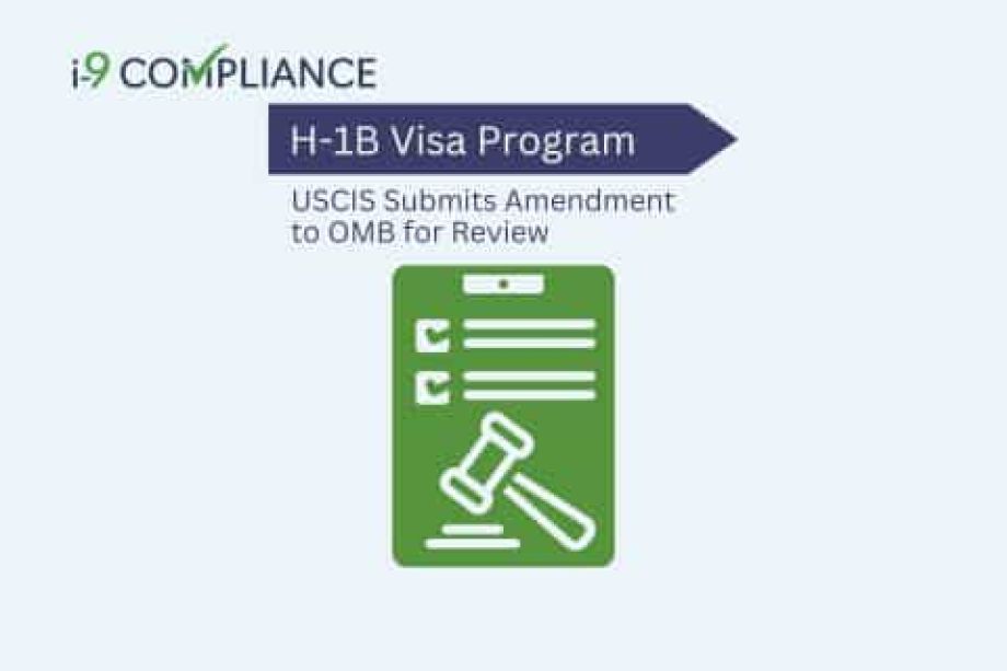 USCIS Submits H-1B Visa Program Amendment to OMB for Review
