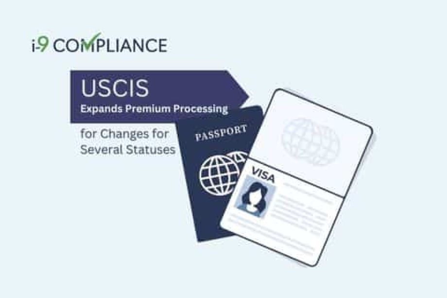 USCIS Expands Premium Processing for Changes for Several Statuses