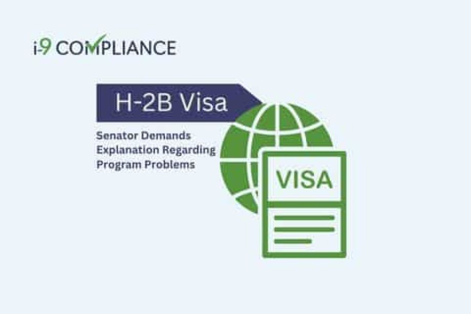 Senator Demands Explanation Regarding H-2B Visa Program Problems