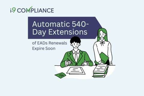 Automatic 540-Day Extensions of EADs Renewals Expire Soon