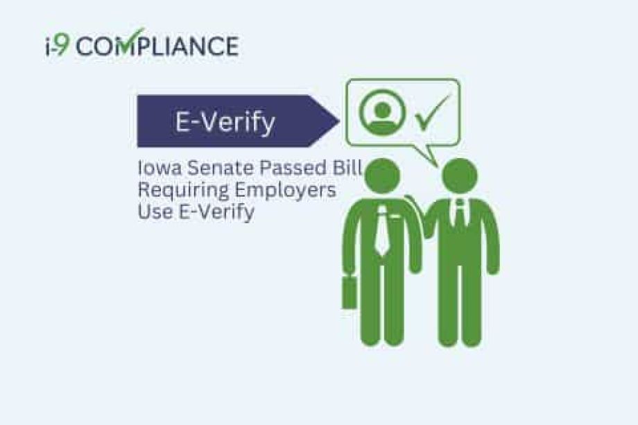 Iowa Senate Passed Bill Requiring Employers Use E-Verify