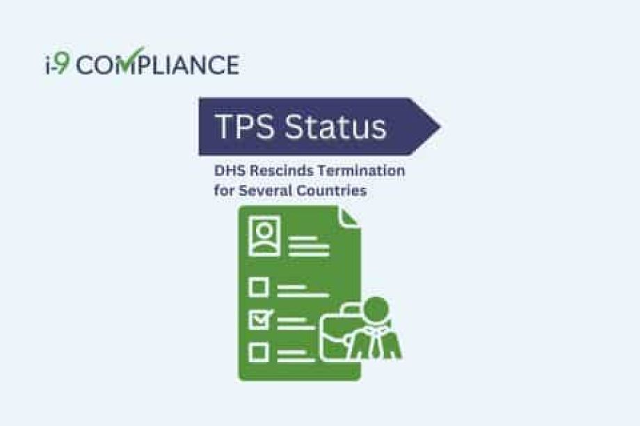 DHS Rescinds Termination of TPS Status for Several Countries