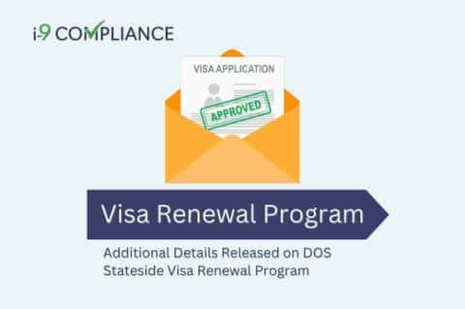 Additional Details Released on DOS Stateside Visa Renewal Program