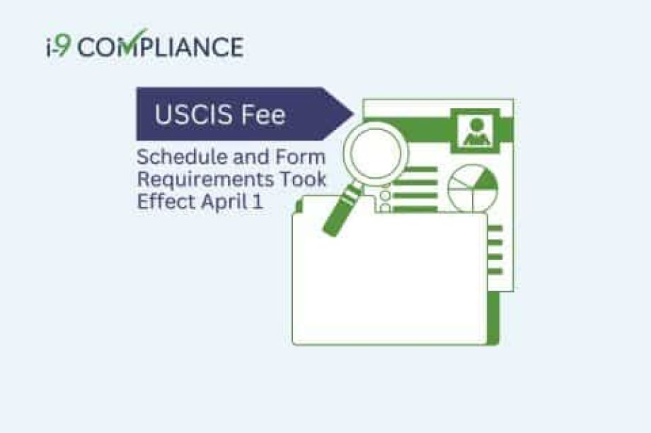 USCIS Fee Schedule and Form Requirements Took Effect April 1