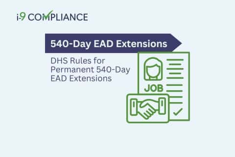 DHS Rules for Permanent 540-Day EAD Extensions